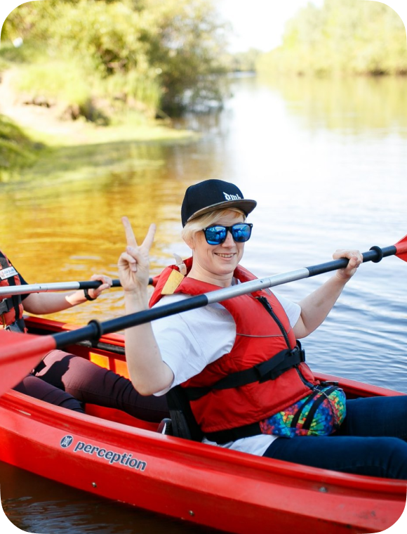 Photos of the kayak race